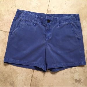 Faded blue cotton shorts